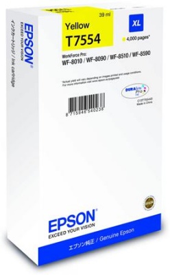 T755440 Tintapatron WF8590, 8510, 8090 nyomtatókhoz, EPSON, sárga, 39ml