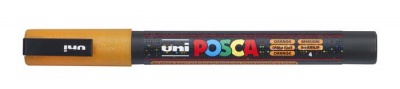 Dekormarker, 0,9-1,3 mm, UNI"Posca PC-3ML", fényes narancs